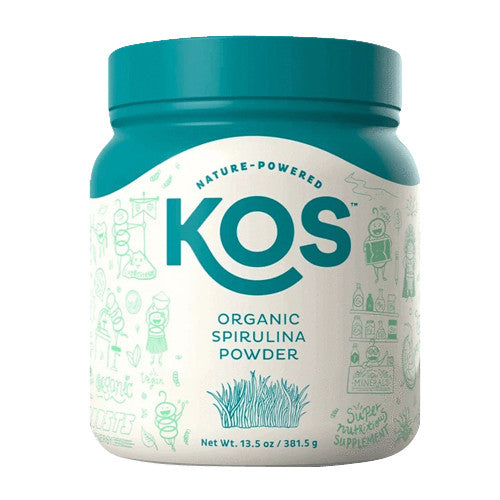 KOS Nature Powered Organic Spirulina Powder, 13.5 Oz